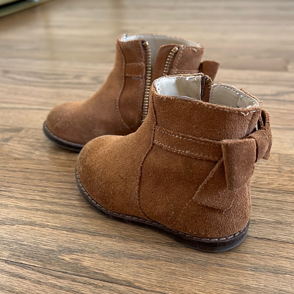 Janie and Jack riding boot with bow